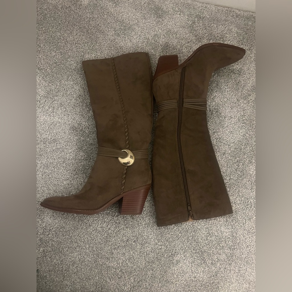 Brown Knee-High Boots